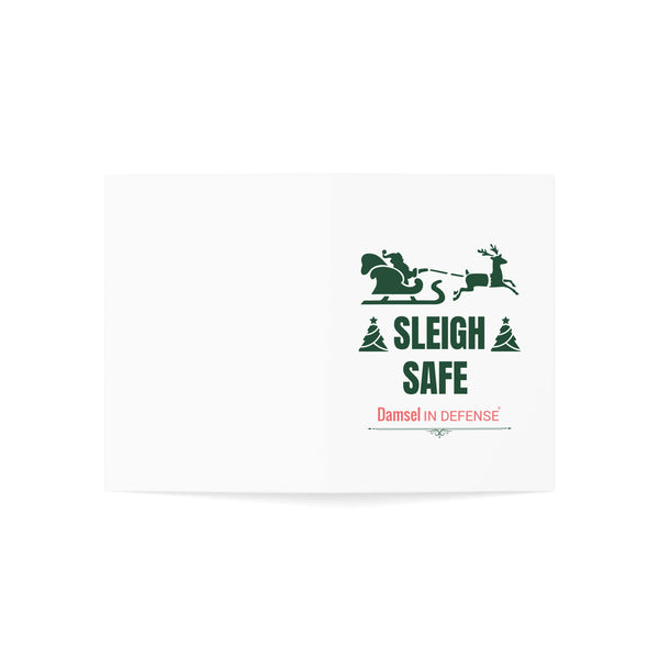 Sleigh Safe Greeting Cards (10, 30, and 50pcs)