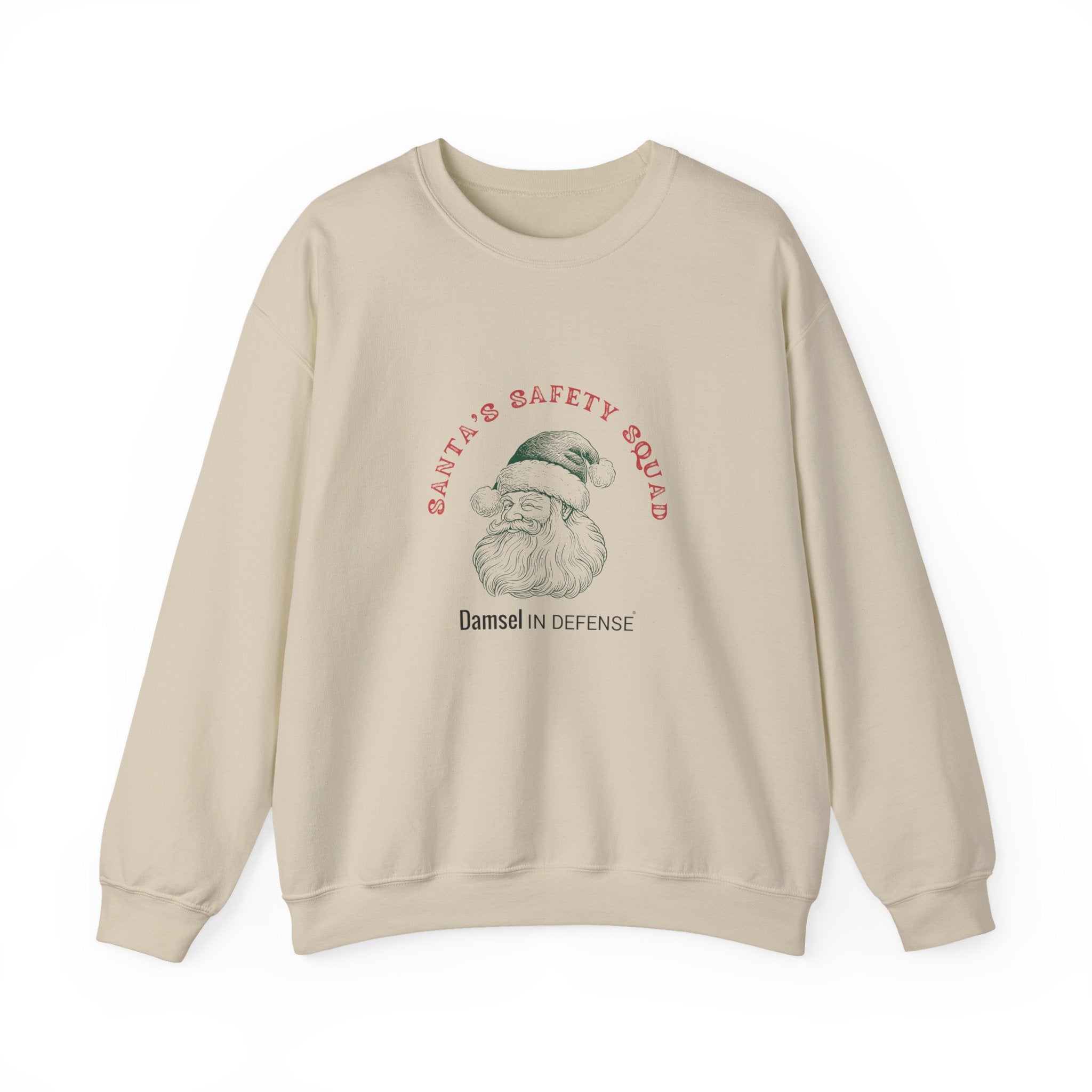Santa's Safety Squad (green) Crewneck Sweatshirt