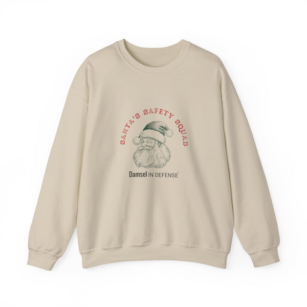 Santa's Safety Squad (green) Crewneck Sweatshirt