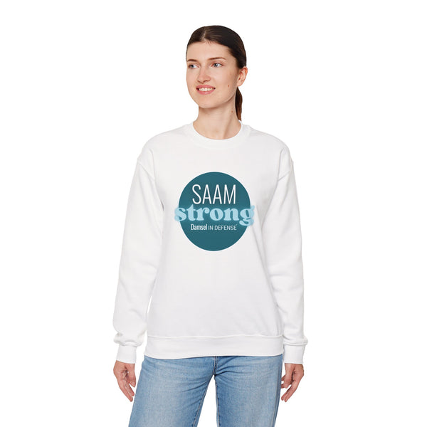 SAAM Strong Unisex Crewneck Sweatshirt - Comfortably Empowering Apparel for Everyday Strength