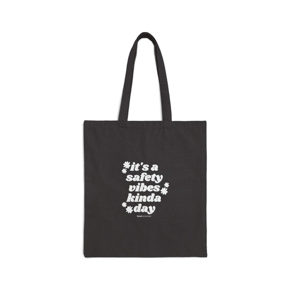 Safety Vibes Cotton Canvas Tote Bag