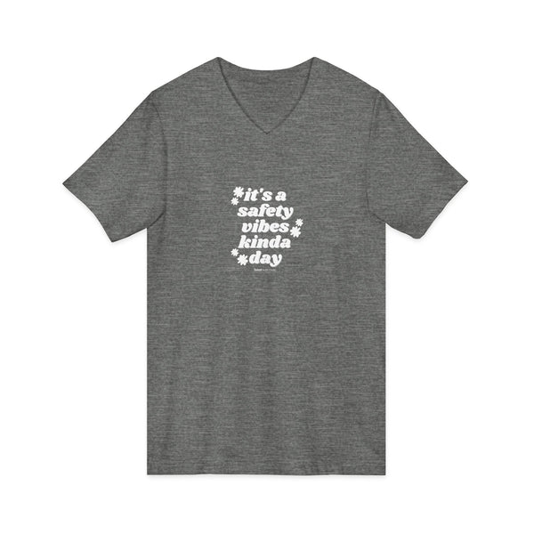 Safety Vibes Jersey Short Sleeve V-Neck Tee