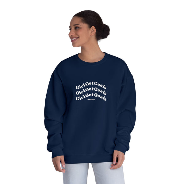 Girl Got Goals Unisex NuBlend® Crewneck Sweatshirt