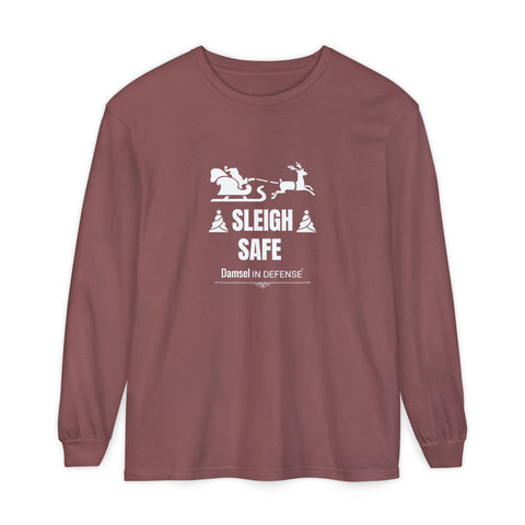 Sleigh Safe (white) Long Sleeve T-Shirt