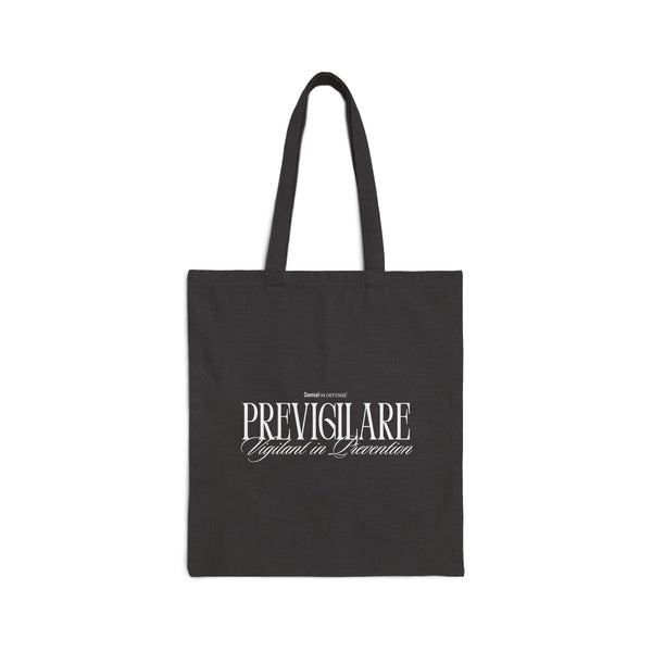 Vigilant in Prevention Cotton Canvas Tote Bag