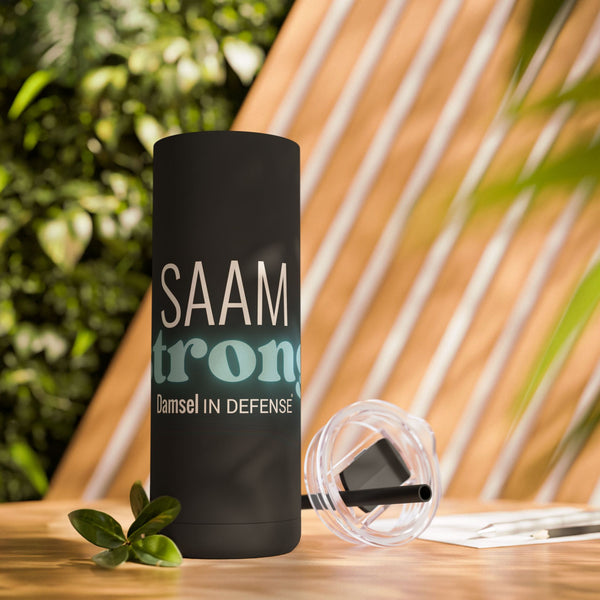 SAAM Strong Matte Tumbler - 20oz Inspirational Drinkware for Empowerment & Everyday Use