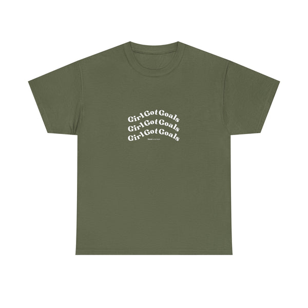 Girl Got Goals Unisex Heavy Cotton Tee