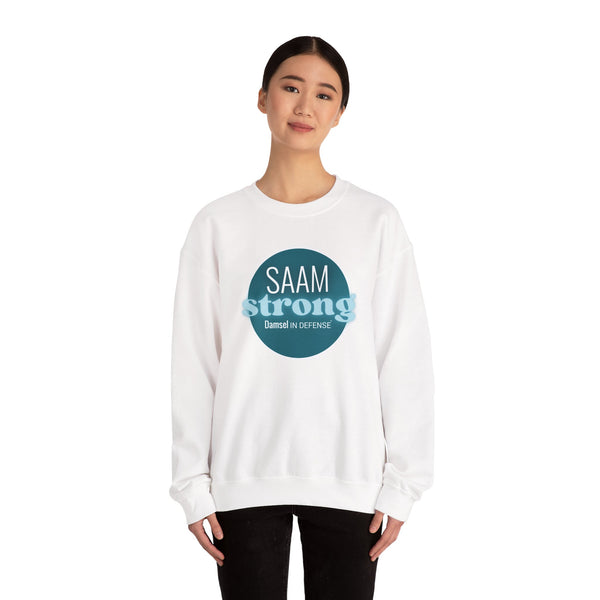 SAAM Strong Unisex Crewneck Sweatshirt - Comfortably Empowering Apparel for Everyday Strength