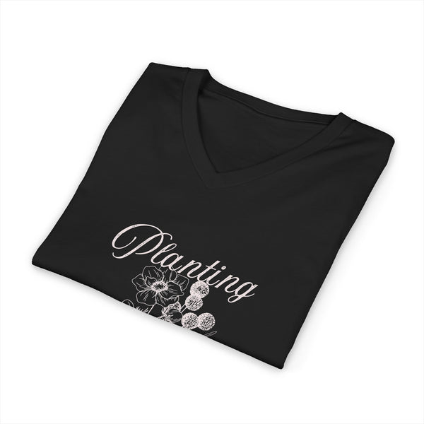 Seeds of Confidence Jersey Short Sleeve V-Neck Tee