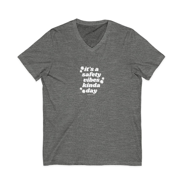 Safety Vibes Jersey Short Sleeve V-Neck Tee