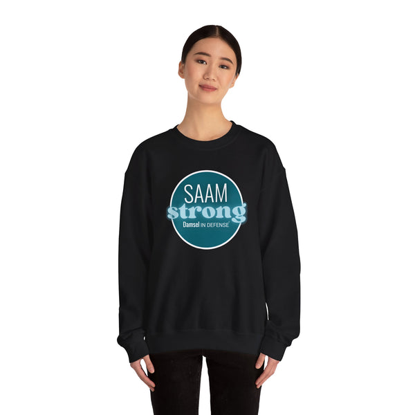SAAM Strong Unisex Crewneck Sweatshirt - Comfortably Empowering Apparel for Everyday Strength