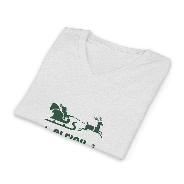 Sleigh Safe Unisex Jersey Short Sleeve V-Neck Tee