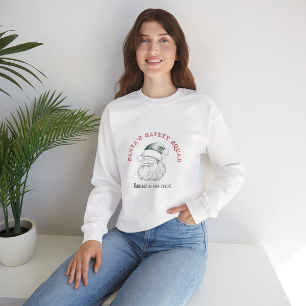Santa's Safety Squad (green) Crewneck Sweatshirt
