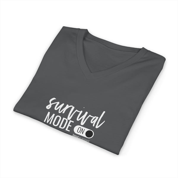 Survival Mode Jersey Short Sleeve V-Neck Tee