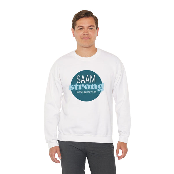 SAAM Strong Unisex Crewneck Sweatshirt - Comfortably Empowering Apparel for Everyday Strength