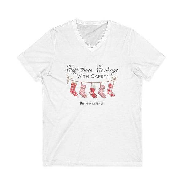 Stockings Unisex Jersey Short Sleeve V-Neck Tee