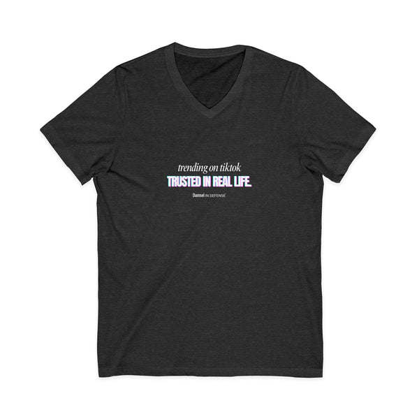 Trending Jersey Short Sleeve V-Neck Tee