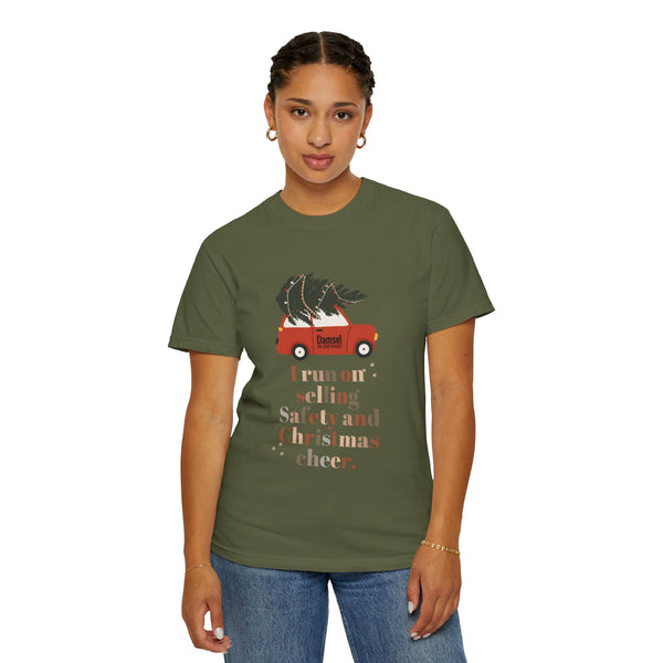 Safety & Christmas Cheer Unisex Garment-Dyed T-shirt