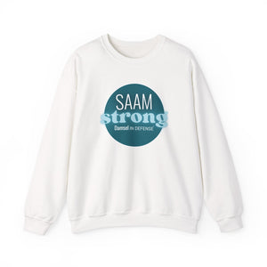 SAAM Strong Unisex Crewneck Sweatshirt - Comfortably Empowering Apparel for Everyday Strength