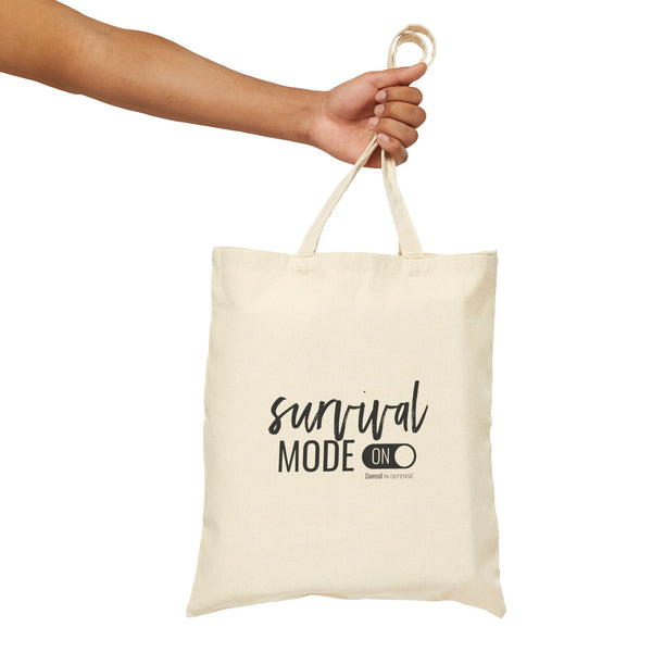 Survival Mode Cotton Canvas Tote Bag