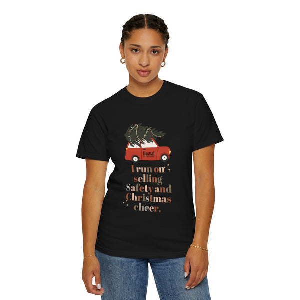 Safety & Christmas Cheer Unisex Garment-Dyed T-shirt