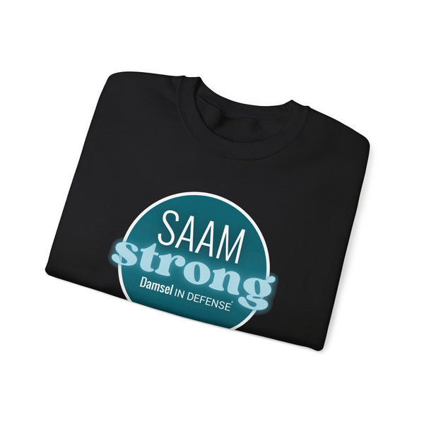 SAAM Strong Unisex Crewneck Sweatshirt - Comfortably Empowering Apparel for Everyday Strength