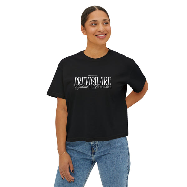 Vigilant in Prevention Women's Boxy Tee