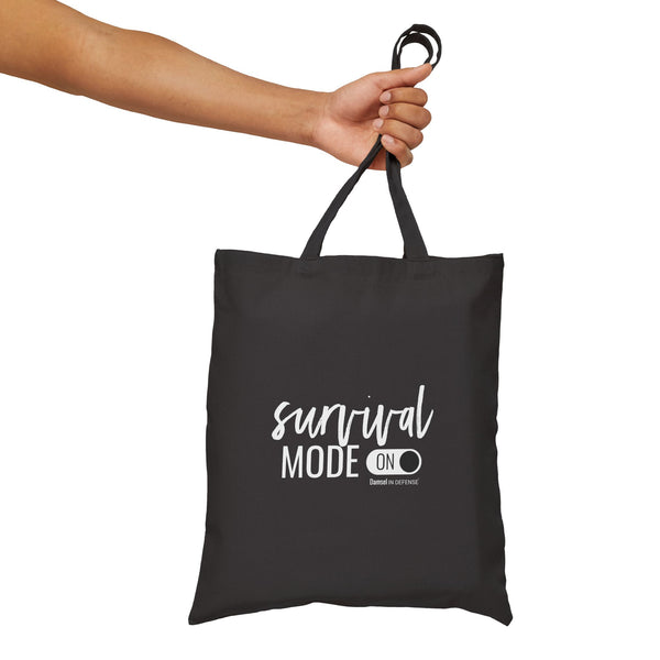 Survival Mode Cotton Canvas Tote Bag