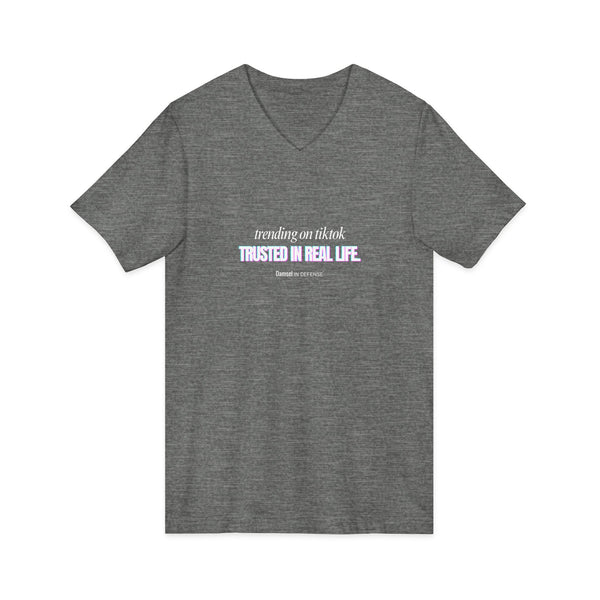 Trending Jersey Short Sleeve V-Neck Tee