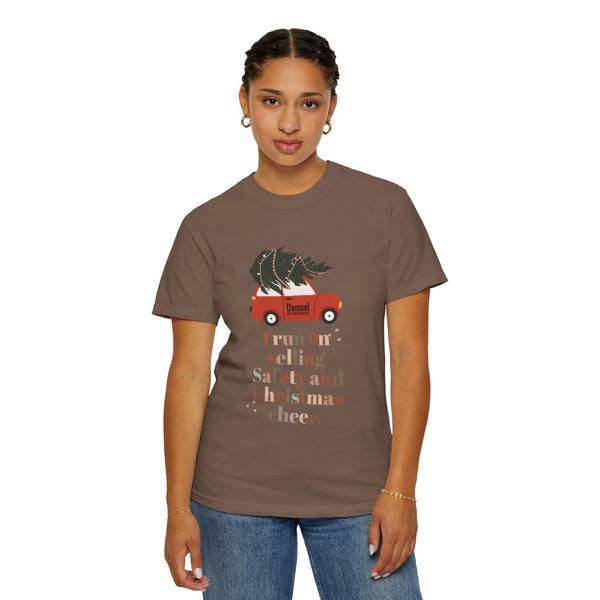 Safety & Christmas Cheer Unisex Garment-Dyed T-shirt