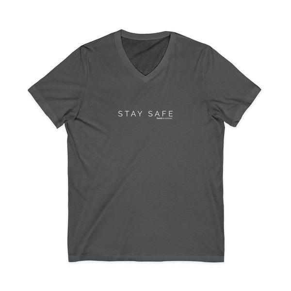 Stay Safe Jersey Short Sleeve V-Neck Tee