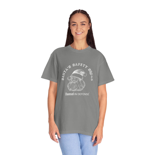 Santa's Safety Squad (white) Unisex Garment-Dyed T-shirt