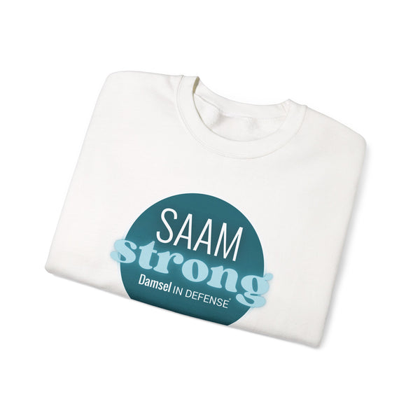SAAM Strong Unisex Crewneck Sweatshirt - Comfortably Empowering Apparel for Everyday Strength