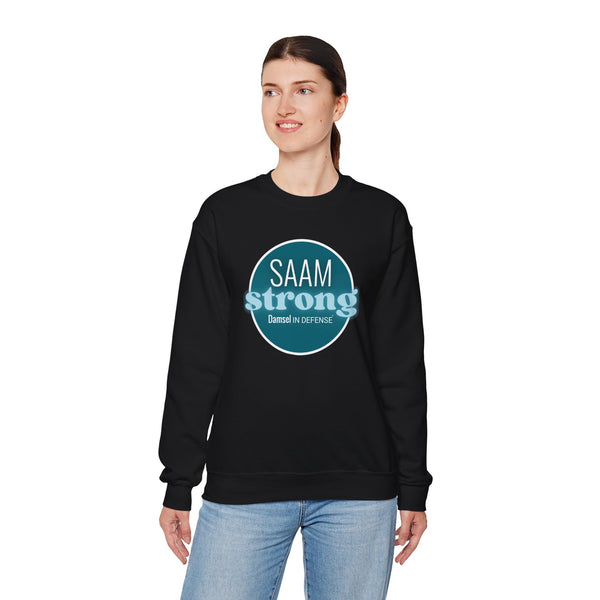 SAAM Strong Unisex Crewneck Sweatshirt - Comfortably Empowering Apparel for Everyday Strength
