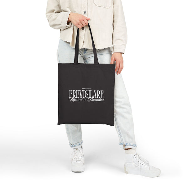 Vigilant in Prevention Cotton Canvas Tote Bag