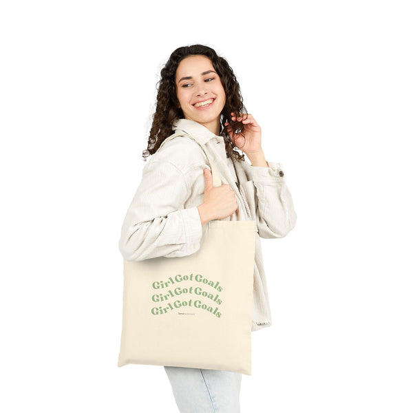 Girls Got Goals Cotton Canvas Tote Bag