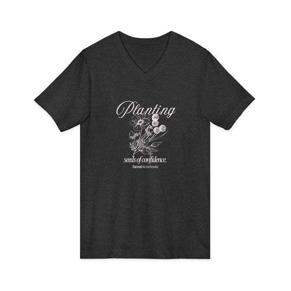 Seeds of Confidence Jersey Short Sleeve V-Neck Tee