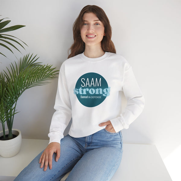 SAAM Strong Unisex Crewneck Sweatshirt - Comfortably Empowering Apparel for Everyday Strength