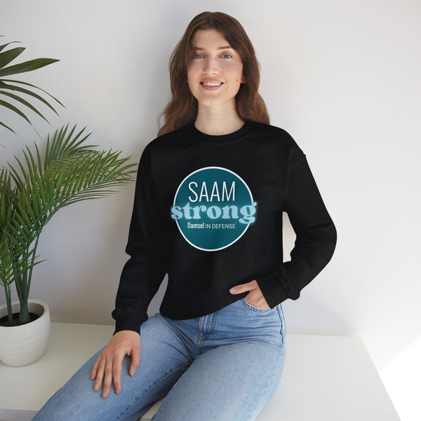 SAAM Strong Unisex Crewneck Sweatshirt - Comfortably Empowering Apparel for Everyday Strength