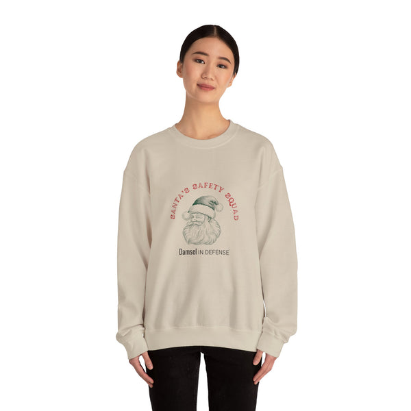 Santa's Safety Squad (green) Crewneck Sweatshirt
