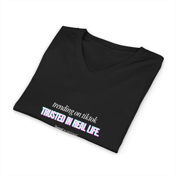 Trending Jersey Short Sleeve V-Neck Tee