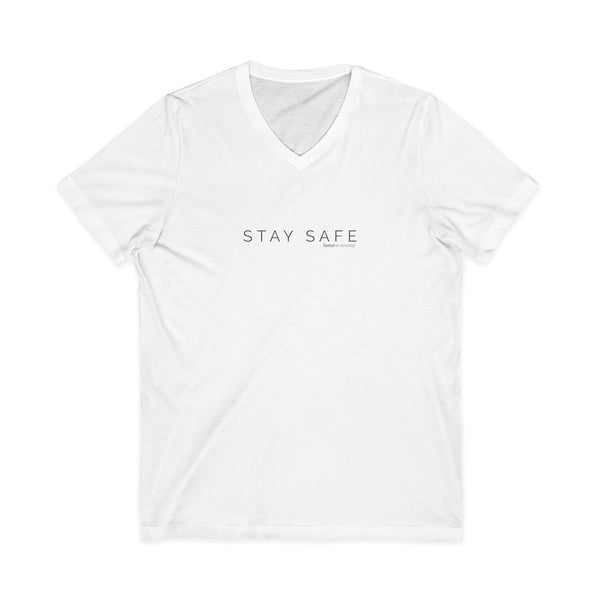 Stay Safe Jersey Short Sleeve V-Neck Tee