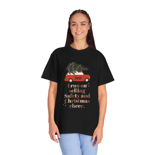 Safety & Christmas Cheer Unisex Garment-Dyed T-shirt