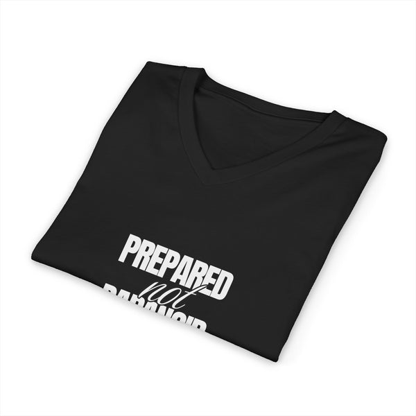 Prepared not Paranoid Jersey Short Sleeve V-Neck Tee