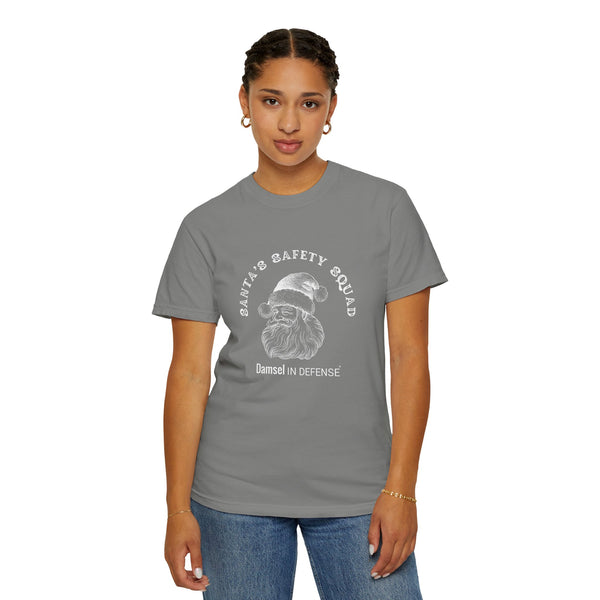 Santa's Safety Squad (white) Unisex Garment-Dyed T-shirt