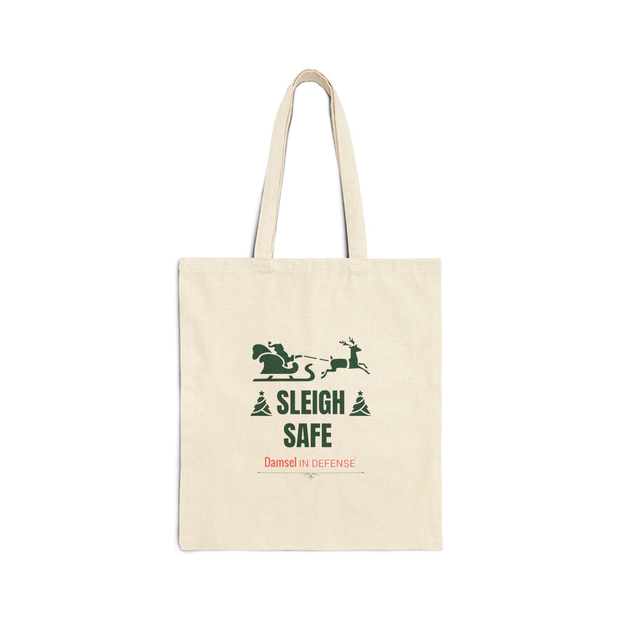 Sleigh Safe Canvas Tote Bag