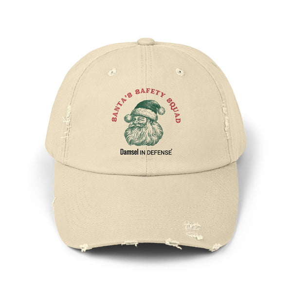 Santa's Safety Squad (green) Unisex Distressed Cap