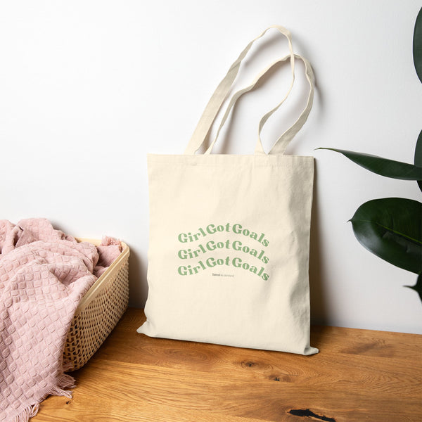 Girls Got Goals Cotton Canvas Tote Bag