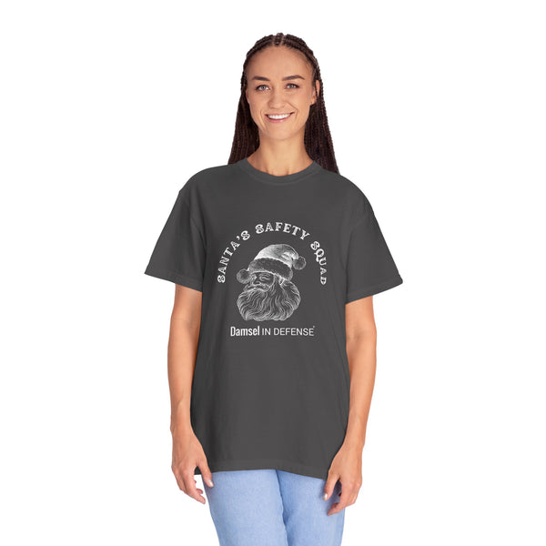Santa's Safety Squad (white) Unisex Garment-Dyed T-shirt