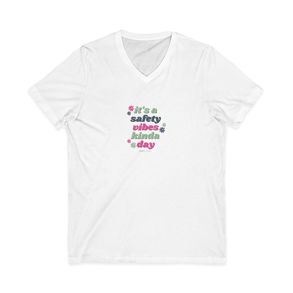 Safety Vibes Jersey Short Sleeve V-Neck Tee